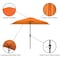 Pure Garden 9ft Half Umbrella, Terracotta 50-LG1054 - alternate 4